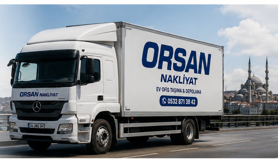 Orsan Nakliyat yazılı nakliye aracı